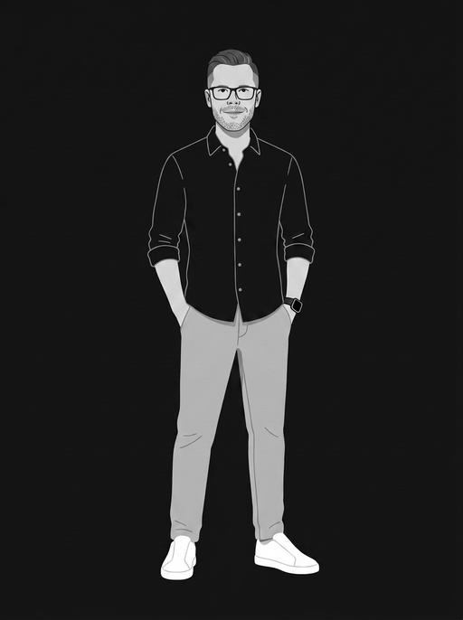 Avatar Sasha (Schwarz-Weiß) – Sasha Justmann